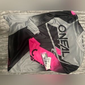 O'Neal Black and Pink Jersey